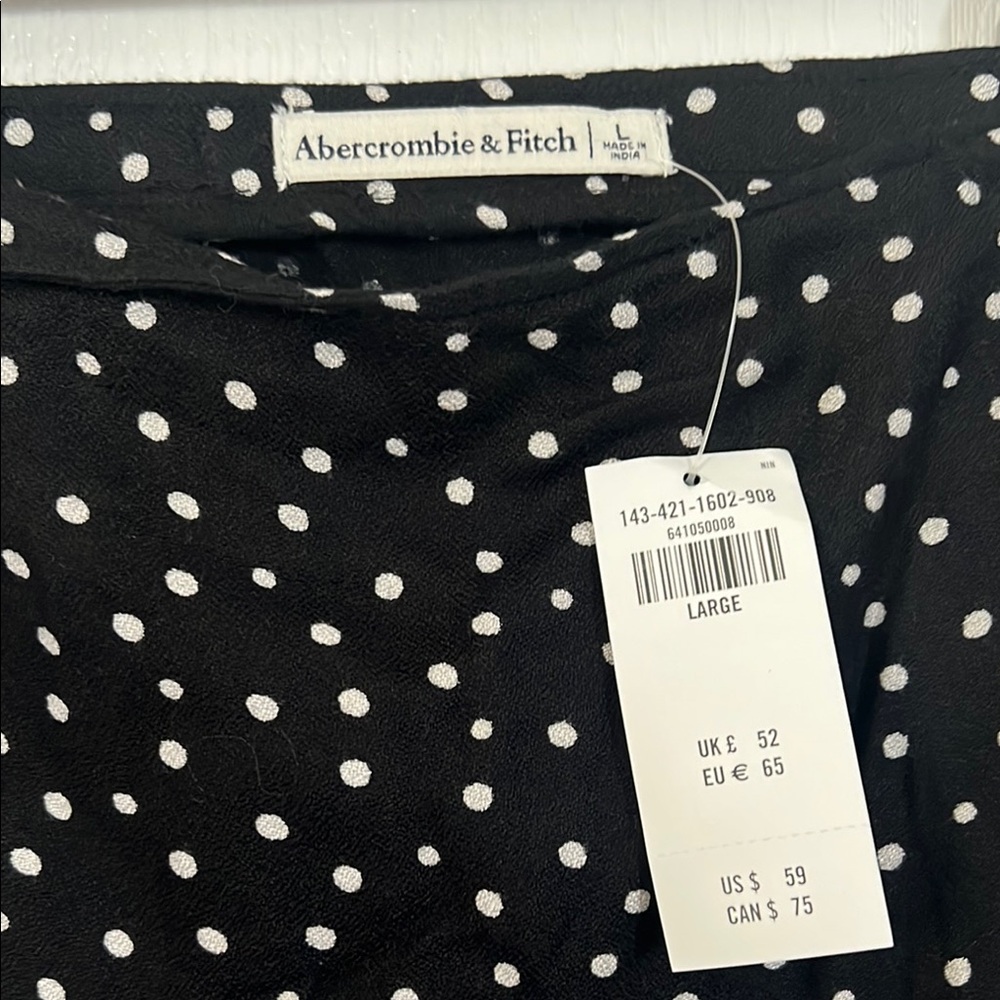 Abercrombie & Fitch Black Ruched Skirt